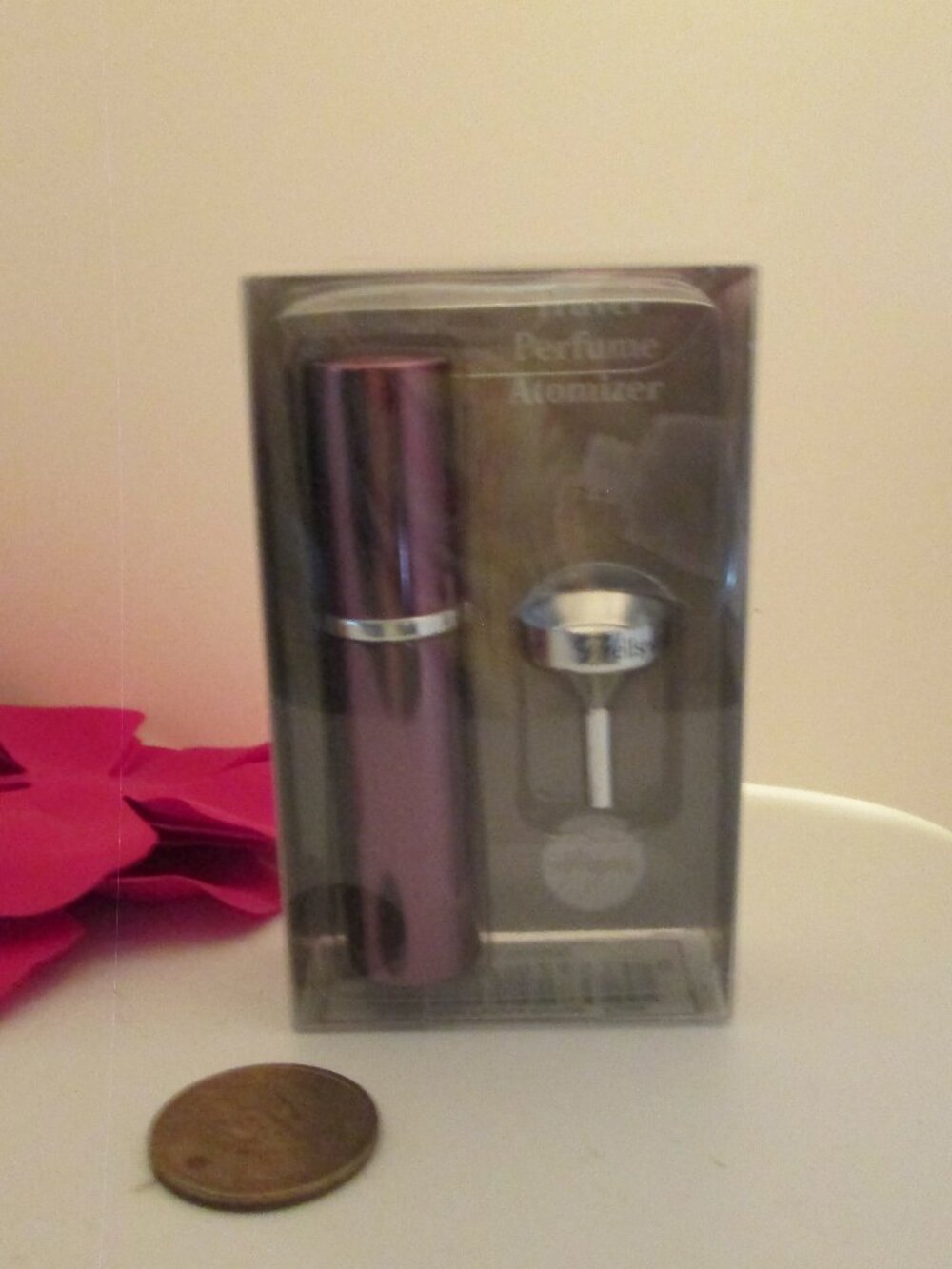 Cool Purple EMPTY travel atomizer for travelling with perfume